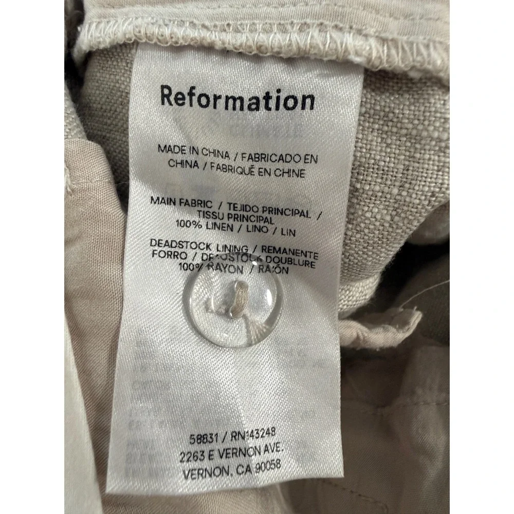Reformation linen pants